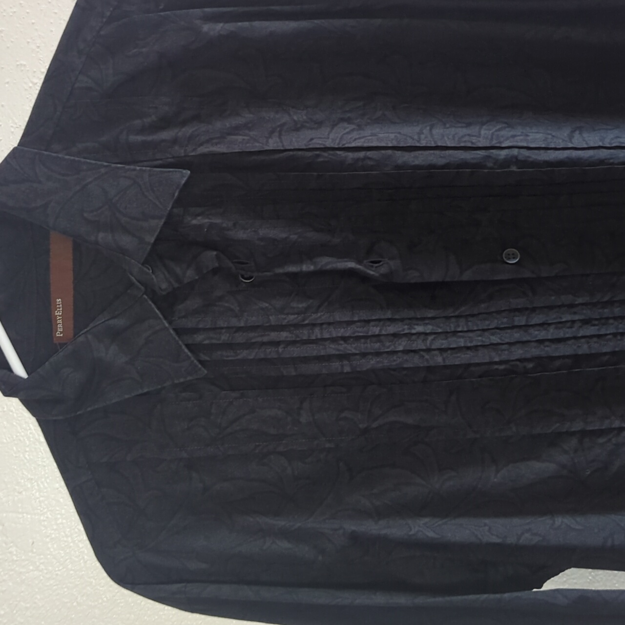 Black Pattern Button Down